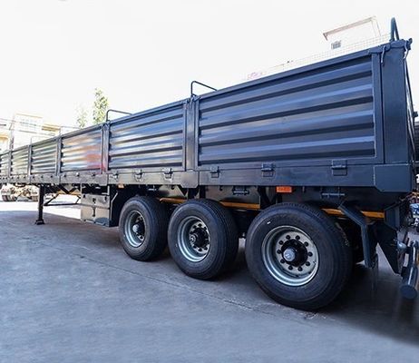 Semirremolque de 40 toneladas, 60 toneladas, 80 toneladas y 100 toneladas, de tres ejes, con pared lateral, con tamaño personalizable