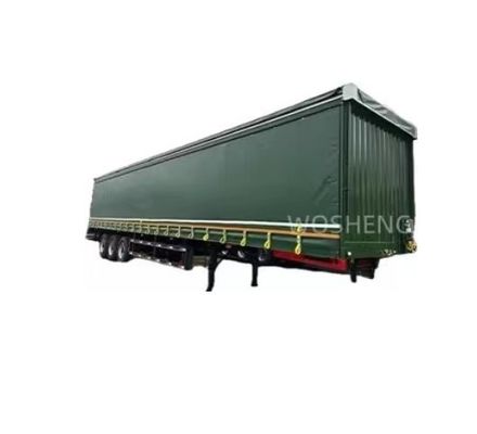 BPW/FUWA Eje 3 Ejes 40 pies 45 pies Semi remolque de PVC con cortina lateral