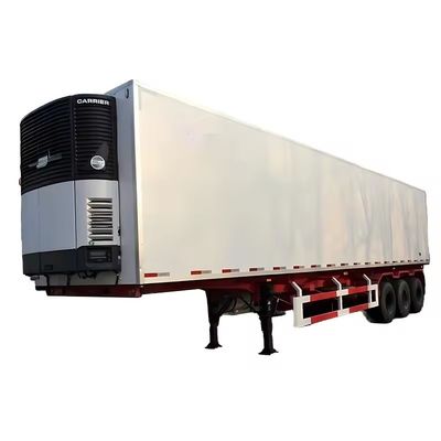 Q345B T700 Material de carga pesada 45FT Semi remolque de furgoneta refrigerada con unidad de potencia Reefer