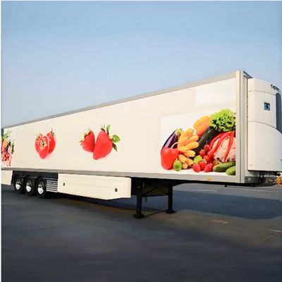 Semi-remolque refrigerado de 3 ejes 45FT personalizado para camión semi-congelador