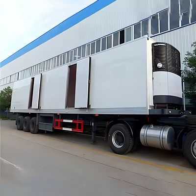 Semi-remolque refrigerado de 3 ejes 45FT personalizado para camión semi-congelador