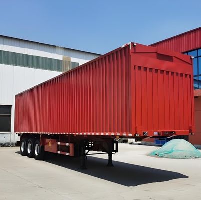 Pneumático 12R22.5 12 unidades Semi-remolque de logística de acero con ancho de alas de apertura