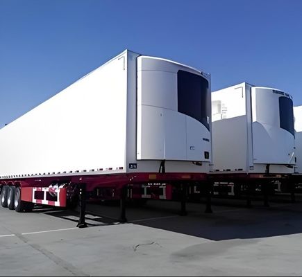 Acero de rendimiento 40ft 45ft 53ft congelador semirremolque refrigerador camión semirremolque