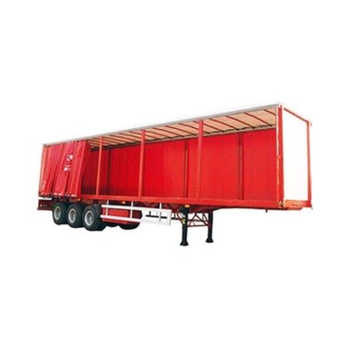 WS 3 Ejes Remolque de furgoneta transporte de mercancías Transporte de lonas de PVC Sliding Side Curtain Semi-remolque