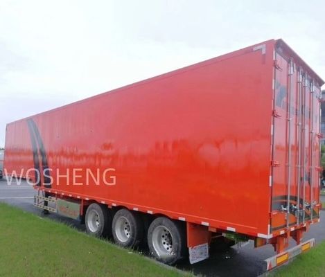 WS 3 Ejes Remolque de furgoneta transporte de mercancías Transporte de lonas de PVC Sliding Side Curtain Semi-remolque