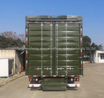 Semi-remolque de 3 ejes con 13600x2600x4000 mm de ancho de alas personalizable con caja de furgoneta de ala abierta