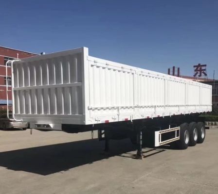 Semi remolque de pared lateral para carga seca a granel de 30 t y 40 t para camiones Sistema de frenos Wabco