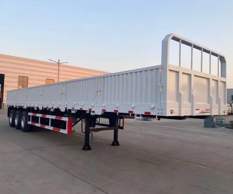 Semi remolque de pared lateral para carga seca a granel de 30 t y 40 t para camiones Sistema de frenos Wabco