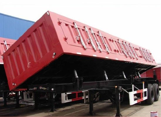 Trailers de descarga lateral con múltiples ejes 45 CBM Trailers de descarga lateral con descarga lateral
