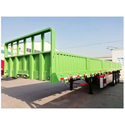 Semirremolque de 3 ejes de 40 toneladas de 60 toneladas de caída de pared lateral de pared lateral de camión de transporte de carga