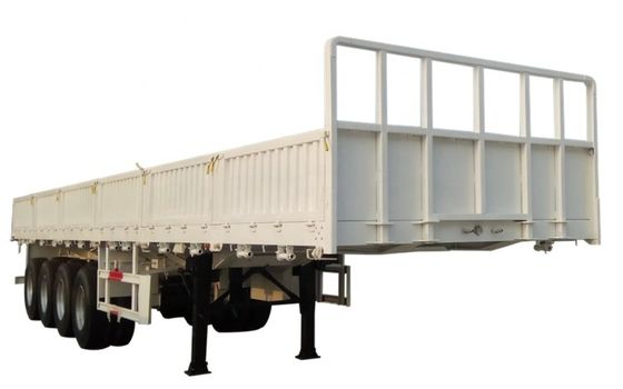 Semirremolque de 3 ejes de 40 toneladas de 60 toneladas de caída de pared lateral de pared lateral de camión de transporte de carga