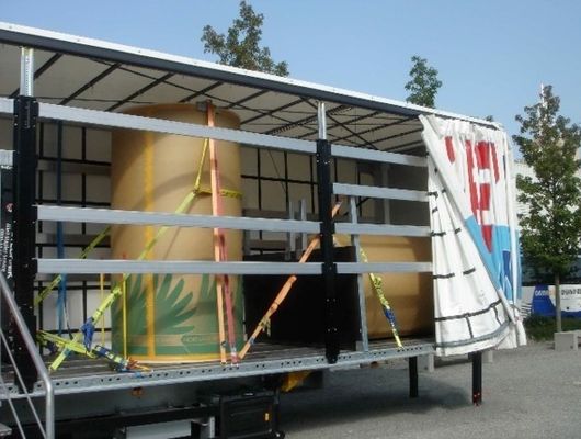Personalizable 3 Ejes 40ft 45ft Cortina lado lonas Semi remolque para desde Wosheng