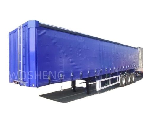 40 45 53 Ft Van Box Deslizante PVC Tarpaulin Cortina lateral Semi remolque 40 toneladas de carga útil