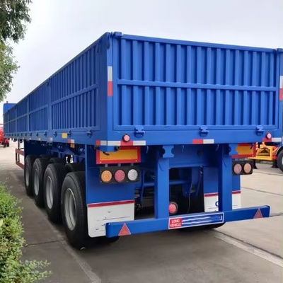 WS Transporte de mercancías de tres ejes Tablero lateral Pared lateral Semiconductor de camión Remolque de carga para camión