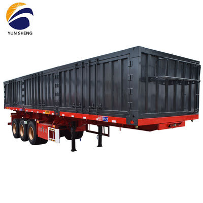 Semi-remolque de descarga lateral de 40-80T con Q345B / T700 viga principal de acero por WS Hydraulic