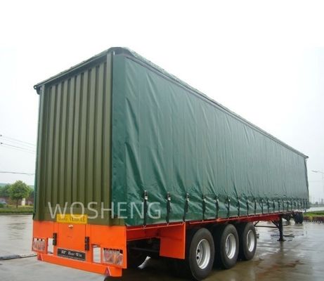 3 ejes 40ft 45ft cortina blanca lado deslizante camión semirremolque para camión remolque