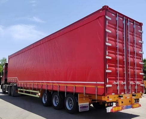 3 ejes 40ft 45ft cortina blanca lado deslizante camión semirremolque para camión remolque