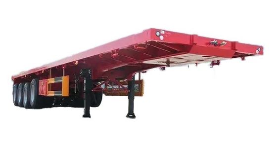 Remolque profesional de 3 ejes para contenedores de carga que transporta material de acero