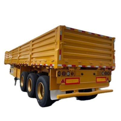 Remolque de camión 3 ejes 40-100 toneladas de acero Pared lateral semirremolque con y asequible