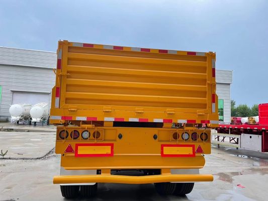Remolque de camión 3 ejes 40-100 toneladas de acero Pared lateral semirremolque con y asequible