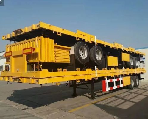 Remolque de camión 3 ejes 40-100 toneladas de acero Pared lateral semirremolque con y asequible