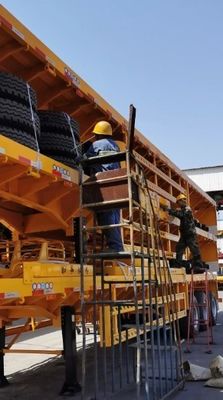 Remolque de camión 3 ejes 40-100 toneladas de acero Pared lateral semirremolque con y asequible