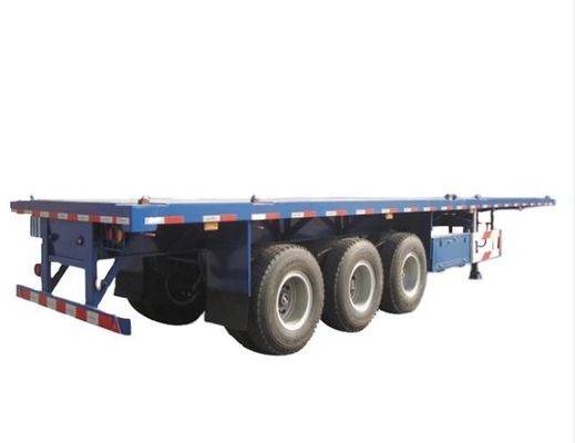 Carga útil máxima 30000 kg Remolque de camión para contenedores de transporte marítimo en puerto Semirremolque de cama plana