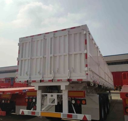 Carga máxima de 40 a 80 toneladas Semirremolque de 40 toneladas de Wosheng Triaxle con material de acero