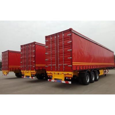 Sistema de frenos de doble línea WABCO Tri Ejes 60 toneladas Remolque de cortina lateral para transporte