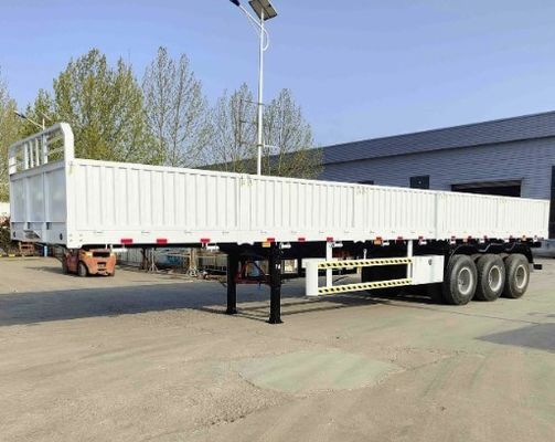 Semiremolque de 50 toneladas Remolques de pared lateral para el transporte a granel JOST u otras opciones