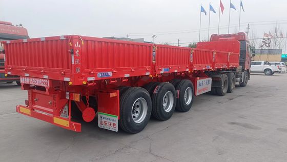 Semi-remolque de 3 ejes hidráulico con remolque lateral de 10 capas