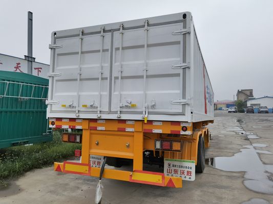 Semi-remolque de descarga lateral Wosheng con 90 w mm*13/16 mm de espesor