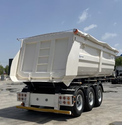 Trailers traseros de descarga de grano de tipo 60T/80T U para el transporte de grano de piedra arenisca