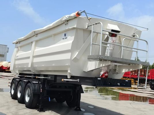 Trailers traseros de descarga de grano de tipo 60T/80T U para el transporte de grano de piedra arenisca