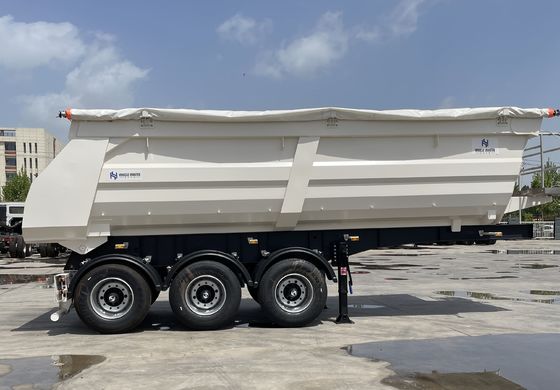Trailers traseros de descarga de grano de tipo 60T/80T U para el transporte de grano de piedra arenisca