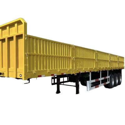 Función múltiple 3 Ejes Semirremolque para carga a granel Remolque de pared lateral de acero