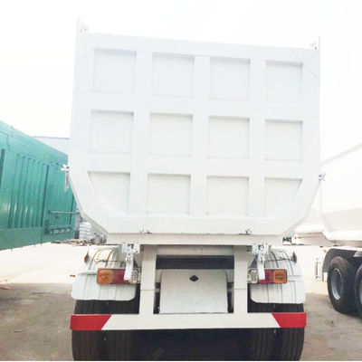 Sistema de freno de doble línea de 13/16 toneladas Semirremolque trasero de descarga para el transporte de minas de carbón