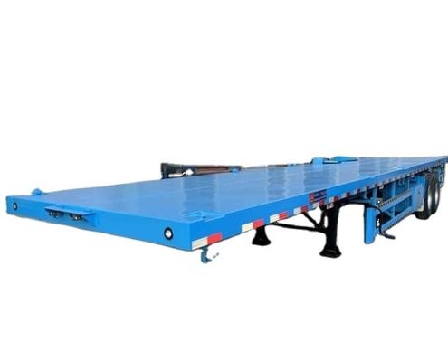Camioneta de piso plano, contenedor, semi-remolque, 60/80 toneladas de carga útil máxima