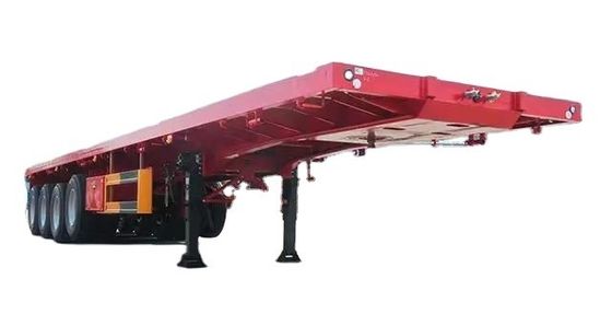 Camioneta de piso plano, contenedor, semi-remolque, 60/80 toneladas de carga útil máxima
