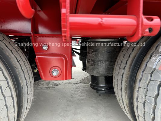 Semi-remolque de contenedor de lecho bajo cargador de chasis con cámara de aire T30/30 sistema de frenos