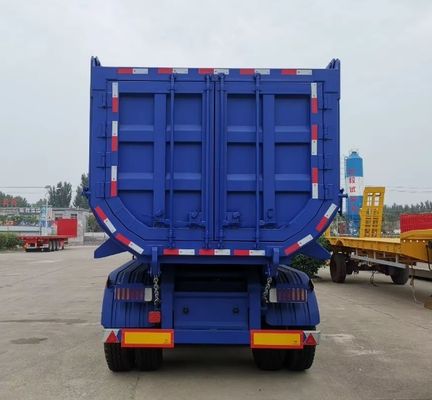 Semi-remolque Wosheng de 4 ejes con remolque de extremo hidráulico