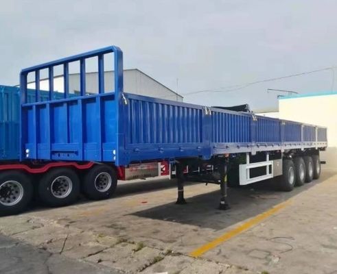 3 Ejes Caída Pared lateral Semi-remolque adecuado para el transporte de carga Diseño de cercas
