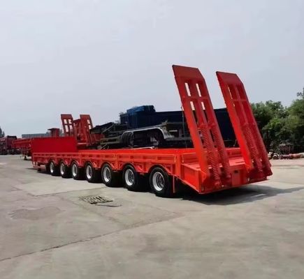 3 Ejes de cuello de ganso Lowboy Low Loader camión remolque para excavadora tenemos usted cubierto