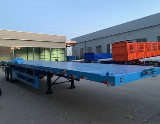 Contenedor de cama plana de carga de 20 pies y 40 pies con material de acero