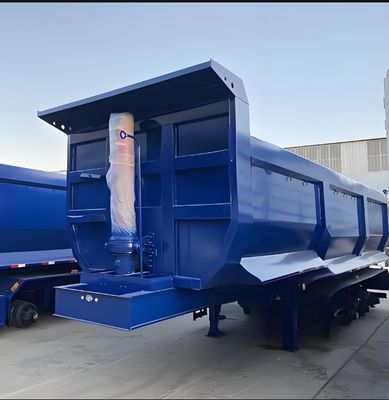Semi-remolque asequible para 3 ejes 4 ejes inclinado trasero Dump Tipper Dump semi-remolque