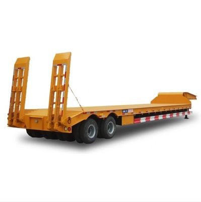 Transporte Equipo de trabajo pesado Camión lowboy personalizable Semi remolque de cama baja