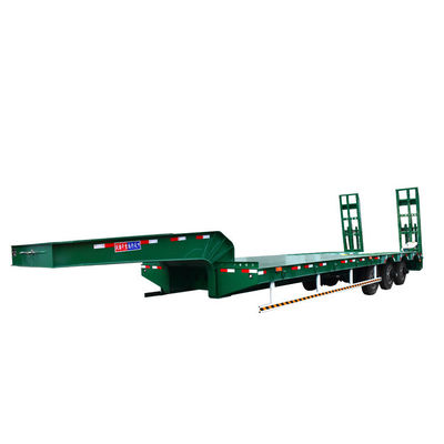Transporte Equipo de trabajo pesado Camión lowboy personalizable Semi remolque de cama baja