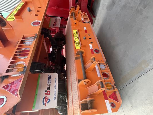 5 Ejes 100 o 120 toneladas Semiremolque de cuello de ganso para el transporte de equipos pesados