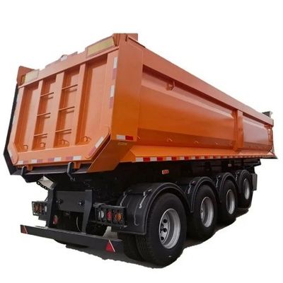 40 50 60 80 toneladas Remolque de camión de construcción en forma de U trasero descarga trasera descarga semi remolque