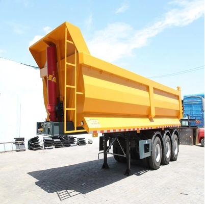 40 50 60 80 toneladas Remolque de camión de construcción en forma de U trasero descarga trasera descarga semi remolque